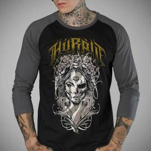 HYRAW Мъжка тениска с 3/4 ръкав hyraw - 34 wild west - w24-m11