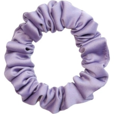 MURU Úzka Saténová Scrunchie gumička - Levanduľová Matná