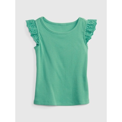 GAP Бебешка тениска с волан GAP GAP | Zelen | Момичешки | 80-86