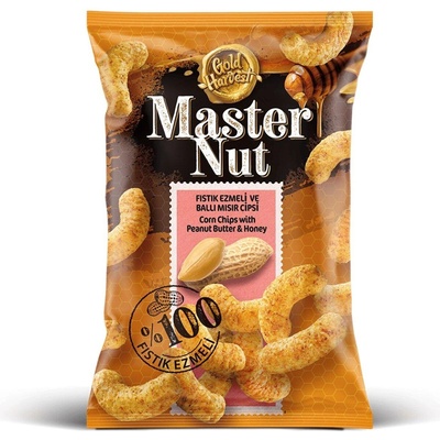 Gold Harvest Master Nut Царевичен снакс Мед и Фъстъчено масло 90г