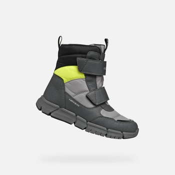 Geox Сиви момчешки боти Geox Flexyper B Abx Geox | Siv | Момчешки | 37