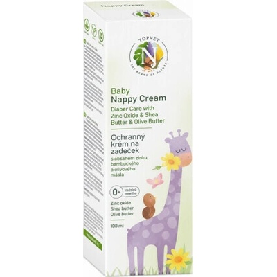NATURAL Detský plienkový krém bio olivový, slnečnicový olej a bambucké maslo 100 ml