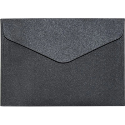 Galeria Papieru Ozdobné obálky Pearl - C6, 150 g/m2, černé, 10 ks