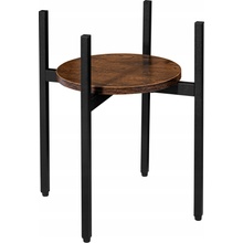 TZB Stojan na květiny TORRE RUSTIC 40 cm hnědý/černý