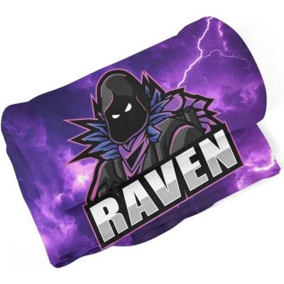 Sablio Deka Fortnite RAVEN Fialová bouře 150x120