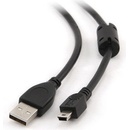 Natec NKA-0431 mini USB 2.0 AM/BM5P, 0,9m, černý