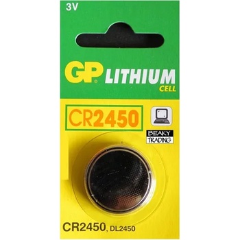 GP Batteries Батерия литиева gp cr2450, 3v, 1 бр (gpblcr2450)