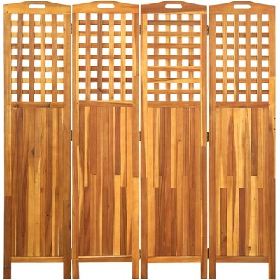 Multidom 4-panelový paraván 161x2x170 cm masívne akáciové drevo