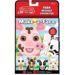 Melissa & Doug - Стикери за многократна употреба - Направи лица - Ферма