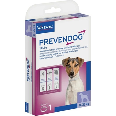 Virbac Prevendog obojek pro malé a střední psy 60 cm