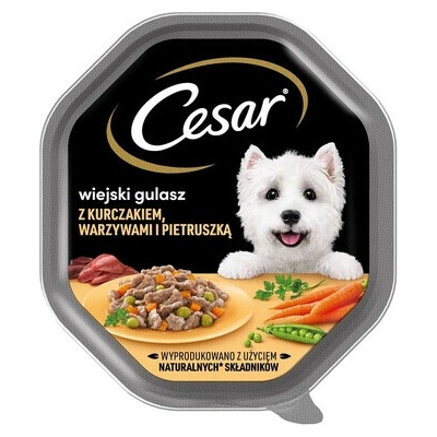 Cesar v omáčke s kuracím mäsom zeleninou a petržlenovou vňaťou 150 g