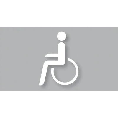 Předformované dopravní značení ''Invalidé'' – termoplast, bílá, 1000×735mm, bal 5 ks