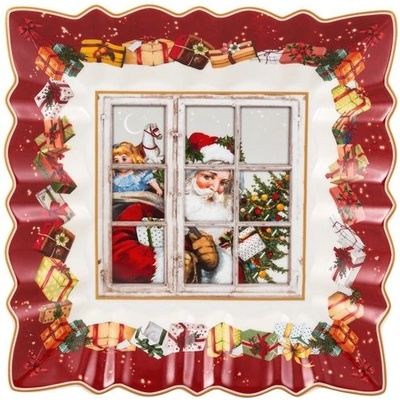 Villeroy & Boch Toy's Fantasy štvorcová misa Santa Claus 23x23 cm