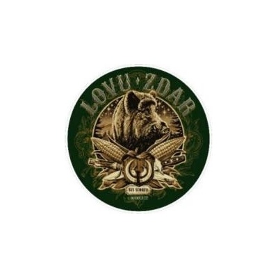 Bad Badger Samolepka s poľovníckym motívom - kanec - Veľkosť malá