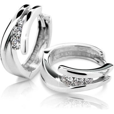 Cutie Diamonds kruhové náušnice z bieleho zlata s briliantmi DZ6433-1794-80-00-X-2