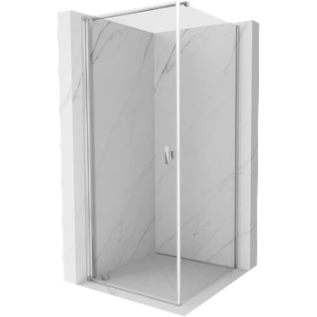 Mexen Mist-B въртяща се душ кабина 95 x 95 см, прозрачна, хром - 8A2T-095-095-01-00 (8A2T-095-095-01-00)