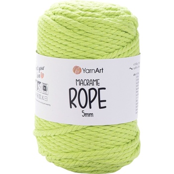 YARNART Macrame Rope 5 mm 85 m 755 Light Green юта (Macrame Rope 5 mm 755)