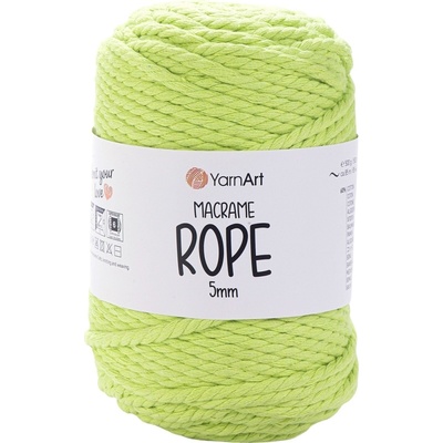 YARNART Macrame Rope 5 mm 85 m 755 Light Green юта (Macrame Rope 5 mm 755)