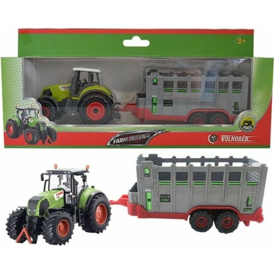 HM Studio 21SQ-90222-2 auto 1:64 Traktor s prívesom