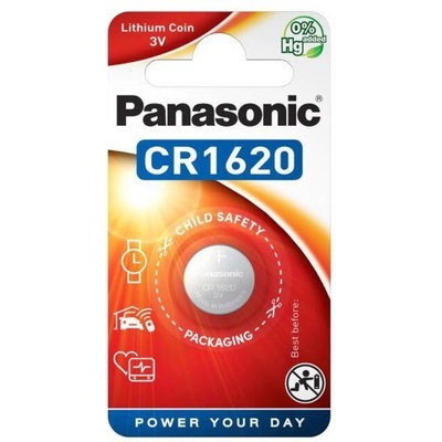 Panasonic Бутонна батерия panasonic cr-1620, 3v, Литиева (pan-bl-cr1620)