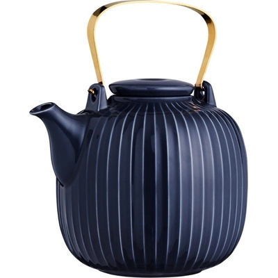 Kähler Konvice na čaj Hammershoi indigo 1,2 l