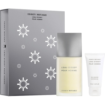 Issey Miyake Xmas Set Set Issey Miyake: LEau dIssey Тоалетна вода за мъже 75 ml + LEau dIssey Овлажняващ Душ гел За всички типове кожа 50 ml