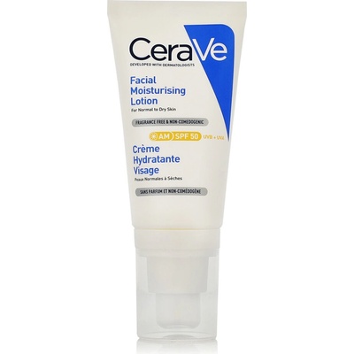 CeraVe hydratačný pleťový krém SPF 50 na normálnu až suchú pleť 52 ml