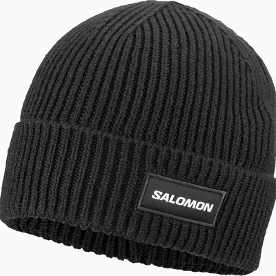 Salomon beanie deep black