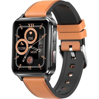 KU5 Pro Smartwatch 1, 7" IPS дисплей Кафява силиконова каишка (KU-KU5P/BN) (KU-KU5P/BN)