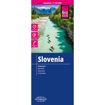 mapa Slovenia (Slovinsko) 1:185 t. voděodolná