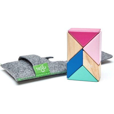 Tegu Magnetická stavebnica travel set Blossom 6 ks