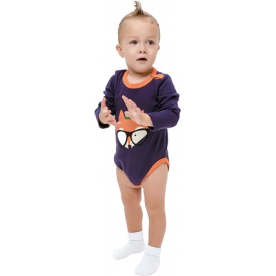 Kojenecké body WINKIKI WNB šedomodrá Tmavě modrá