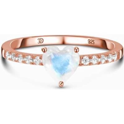 Elenys Kráľovský prsteň zlato Vermeil GU DR23089R ROSEGOLD MOONSTONE TOPAZ