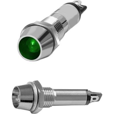 Onpira Signální kontrolka 12 V a 24 V se zapuštěnou LED Zelená, 12 V – Zboží Dáma