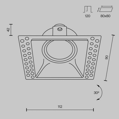 MAYTONI DL042-01-SQ-B