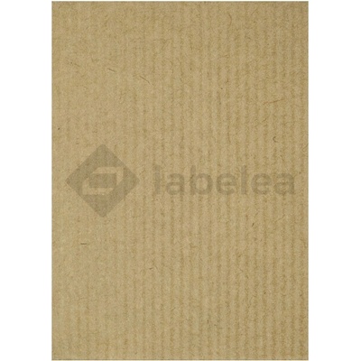 Labelea Samolepiace etikety 210x297 mm papierové štruktúrované hnedé prúžkované, na hárku A4, pre laserovú tlač, Farba etikiet Hnedá, Počet hárkov v balení 100 E66210297H001S