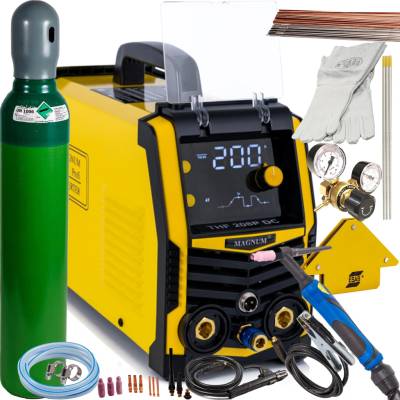 Magnum THF 208P TIG DC 230V 200A PULZNÉ ZVÁRANIE, BODOVÉ ZVÁRANIE, MMA, 2T/4T