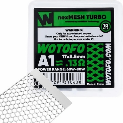 Wotofo Mesh pletivo NexMesh Turbo 0,13ohm 10ks