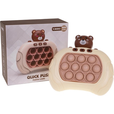 Majlo Toys Pop It na batérie hnedá