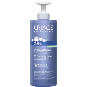Uriage Почистваща вода за бебета без изплакване Uriage - С помпа, 1000 ml (1508)