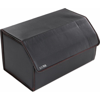 Organizér do kufru auta CAR COMPACT LEATHER L, 2 přihrádky, skládací, s víkem SIXTOL – Sleviste.cz