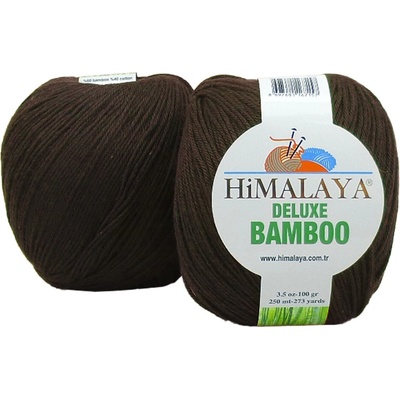 Himalaya příze DeLuxe Bamboo_124-23 temně hnědá