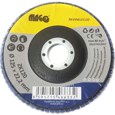 Magg Lamelový brusný kotouč 125 mm 120 BKVSM125120