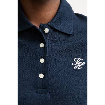 Tommy Hilfiger тениска с яка дамска с памук (WW0WW49953)