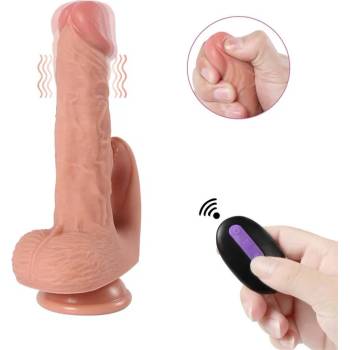 Shequ Haydon Dildo with 20 Vibration Modes and Clitoris Stimulator Skin