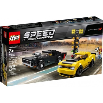 LEGO® Speed Champions 75893 2018 Dodge Challenger SRT Demon a 1970 Dodge Charger R/T