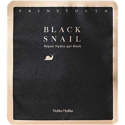 Holika Holika Black Snail Prime Youth Repair Hydro-gél Mask Plátínková pleťová maska s extraktom z čierneho slimáka 25 g