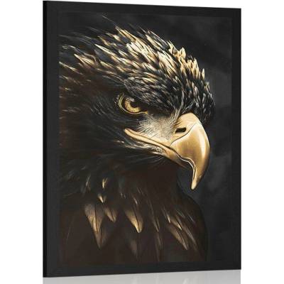 Plakát černo-zlatý orel - 40x60 no frame