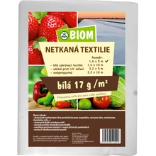 Biom netkaná textílie 1,6 x 5 m 17 g/m² bílá