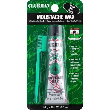 Clubman Moustache Wax Color Touch Up barevný vosk na vousy Black černá 14 g